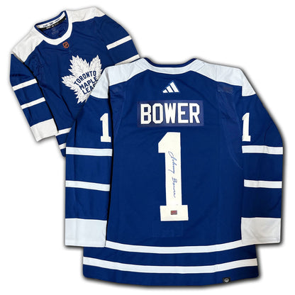 Johnny Bower Autographed Toronto Maple Leafs Reverse Jersey