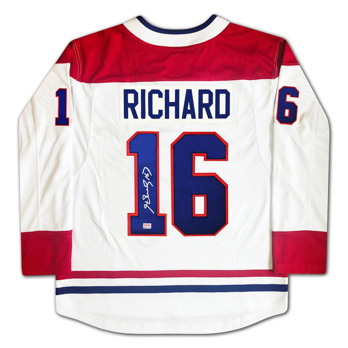 Henri Richard Autographed Montreal Canadiens White Jersey