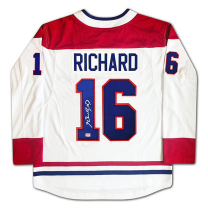 Henri Richard Autographed Montreal Canadiens White Jersey