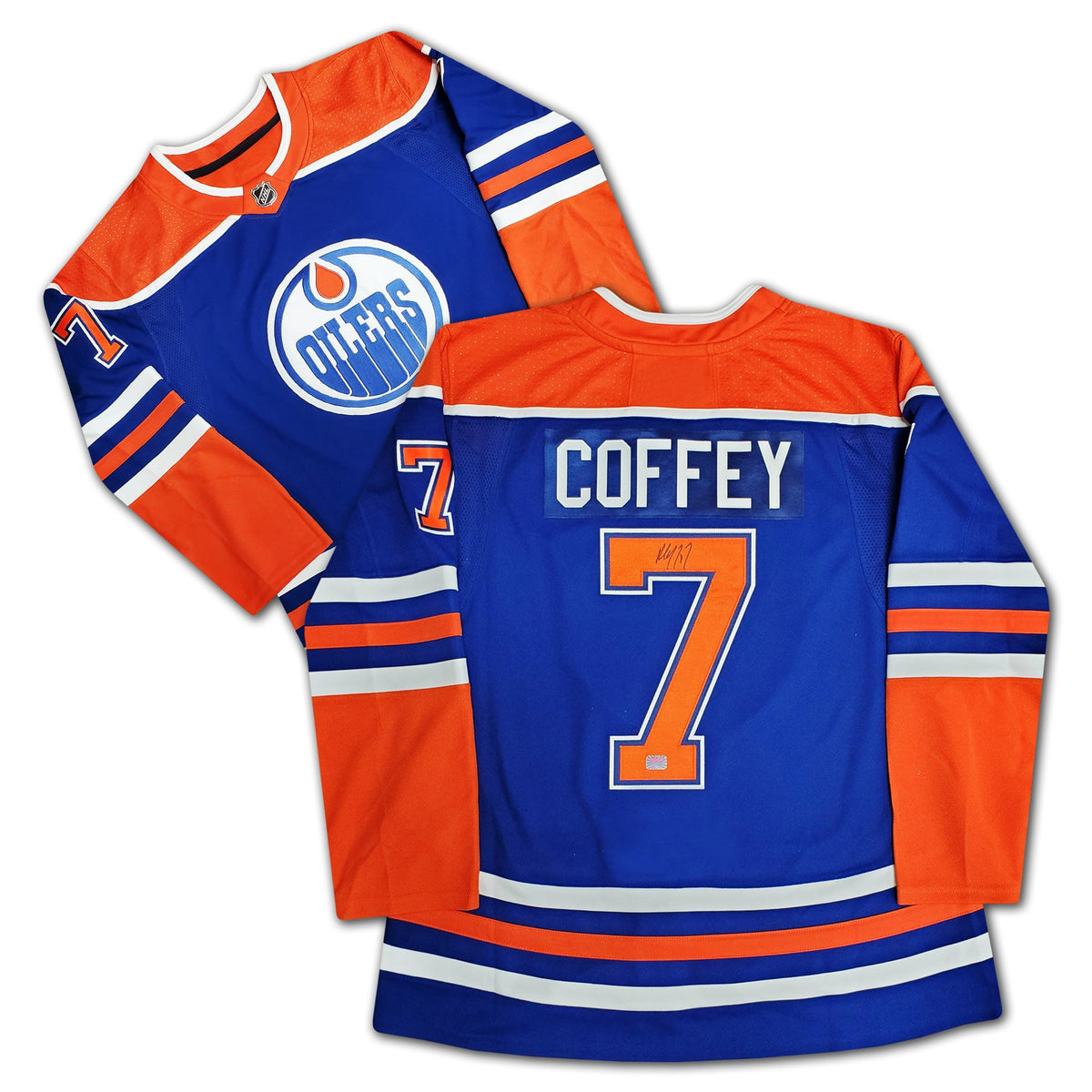 Paul Coffey Autographed Edmonton Oilers Blue Jersey
