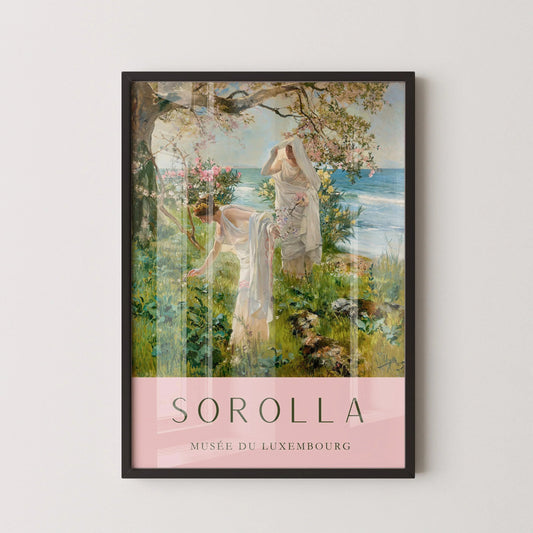 Sorolla Greek Girls Print: Classic Spanish Fine Art (Framed or Unframed)