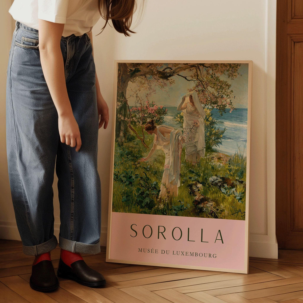 Sorolla Greek Girls Print: Classic Spanish Fine Art (Framed or Unframed)