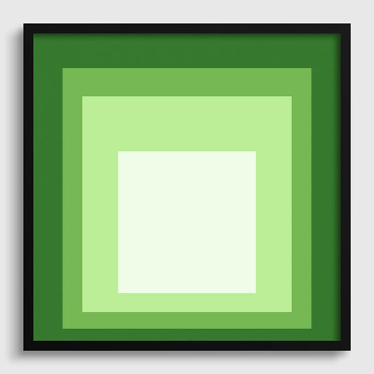 Josef Albers Inspired 'Homage to the Square' Giclee Print: Mid-Century Modern Art