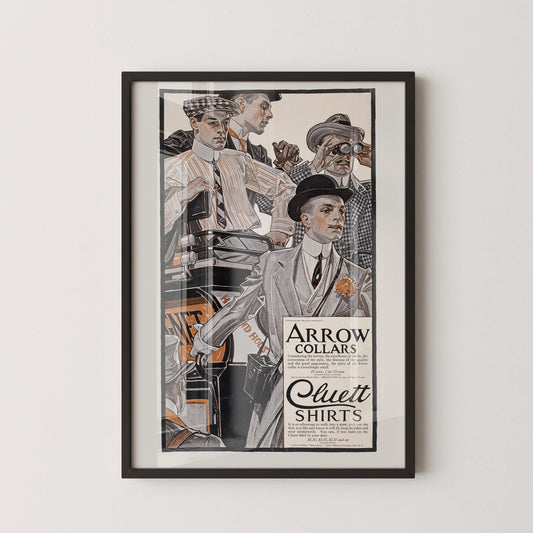 J.C. Leyendecker Arrow Collars Print: Vintage LGBTQ+ Art Advertisement