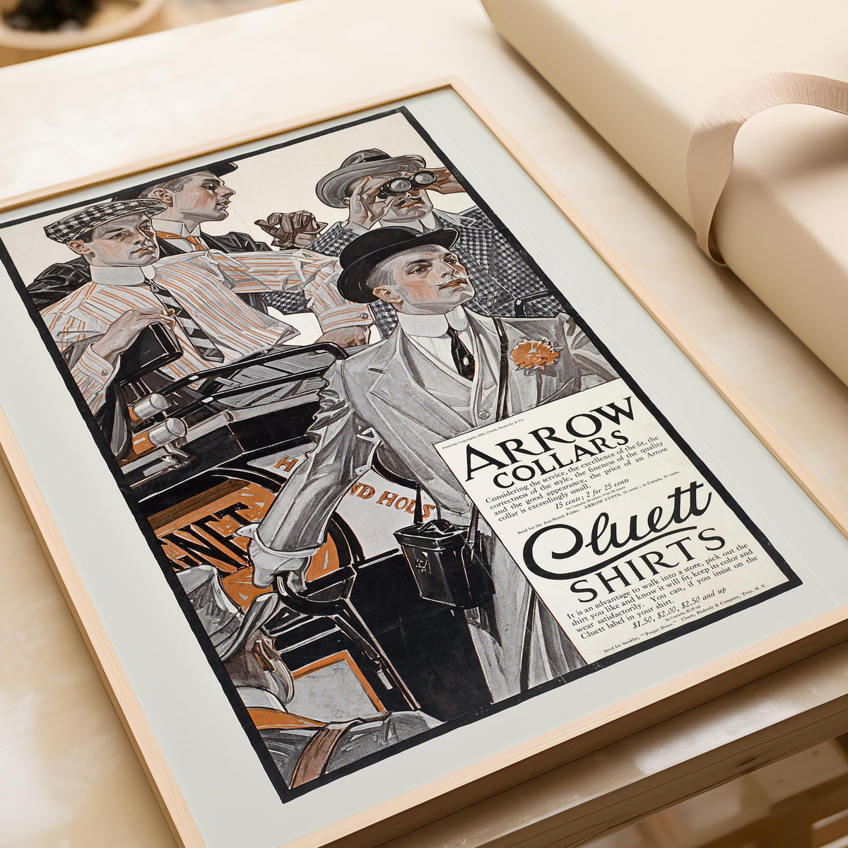 J.C. Leyendecker Arrow Collars Print: Vintage LGBTQ+ Art Advertisement