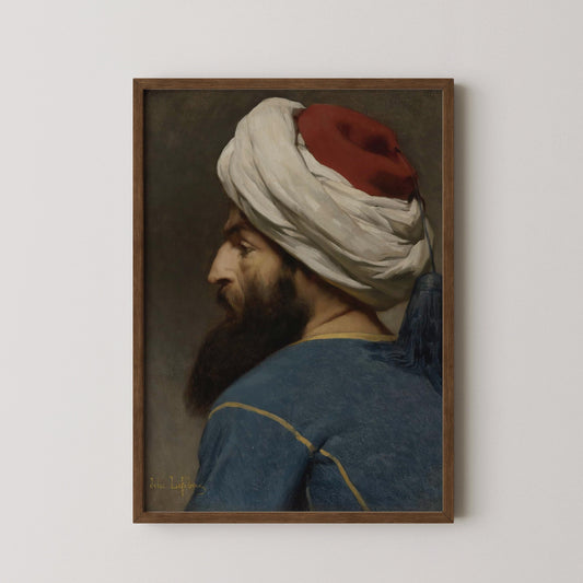 Jules Joseph Lefebvre - Portrait of an Ottoman | Orientalist Art (available handframed or unframed)