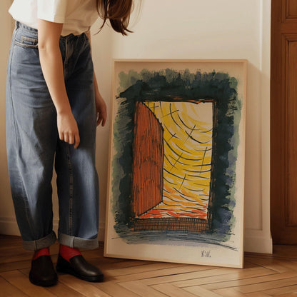 Karl Wiener Abstract Art Print: From My Life No. 13 (Handframed or Unframed)