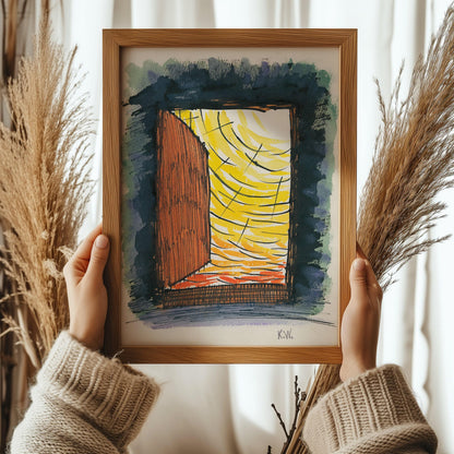 Karl Wiener Abstract Art Print: From My Life No. 13 (Handframed or Unframed)
