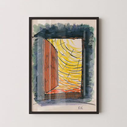 Karl Wiener Abstract Art Print: From My Life No. 13 (Handframed or Unframed)