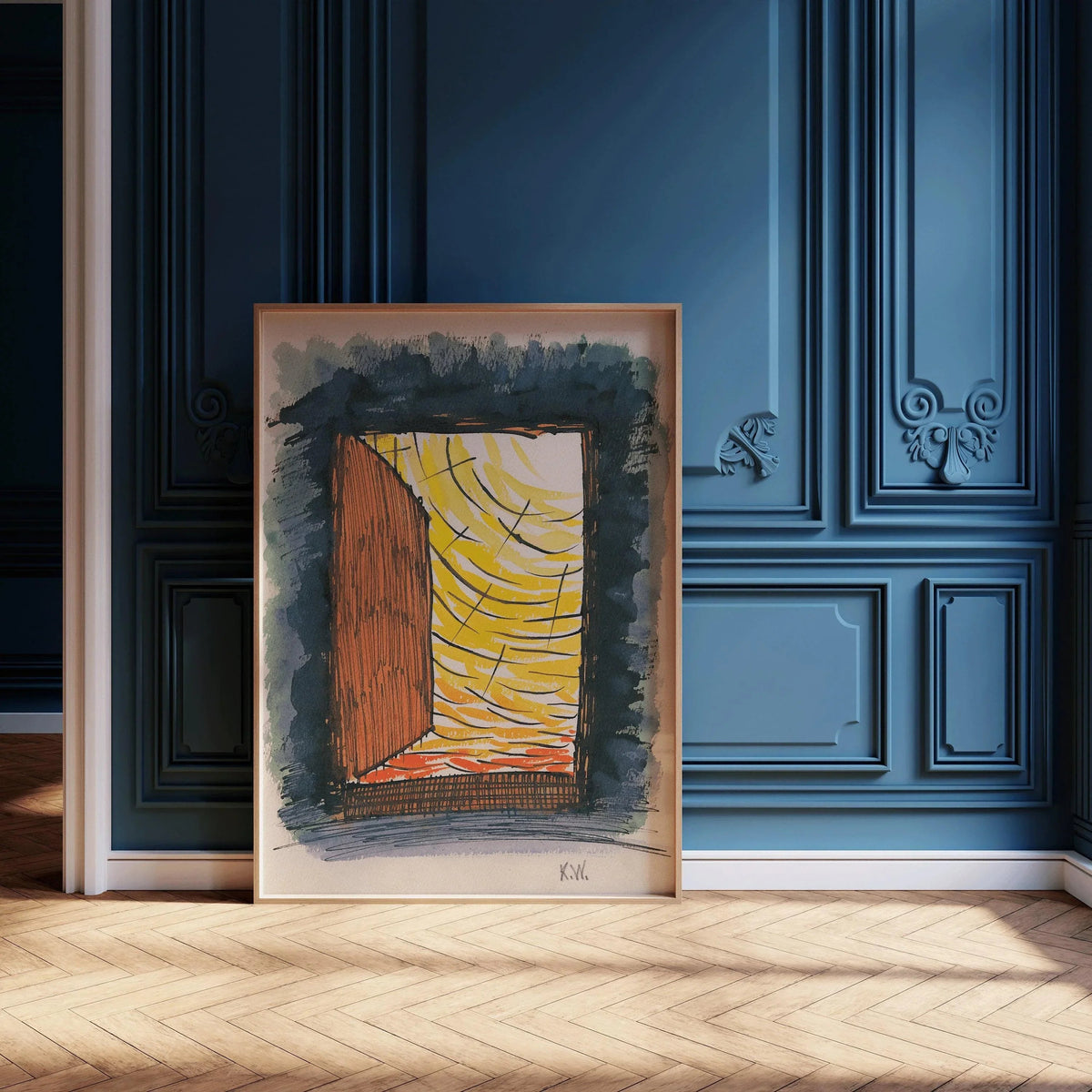 Karl Wiener Abstract Art Print: From My Life No. 13 (Handframed or Unframed)