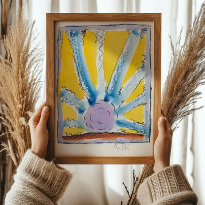 Karl Wiener Abstract Art Print: Colorful Modern Wall Decor