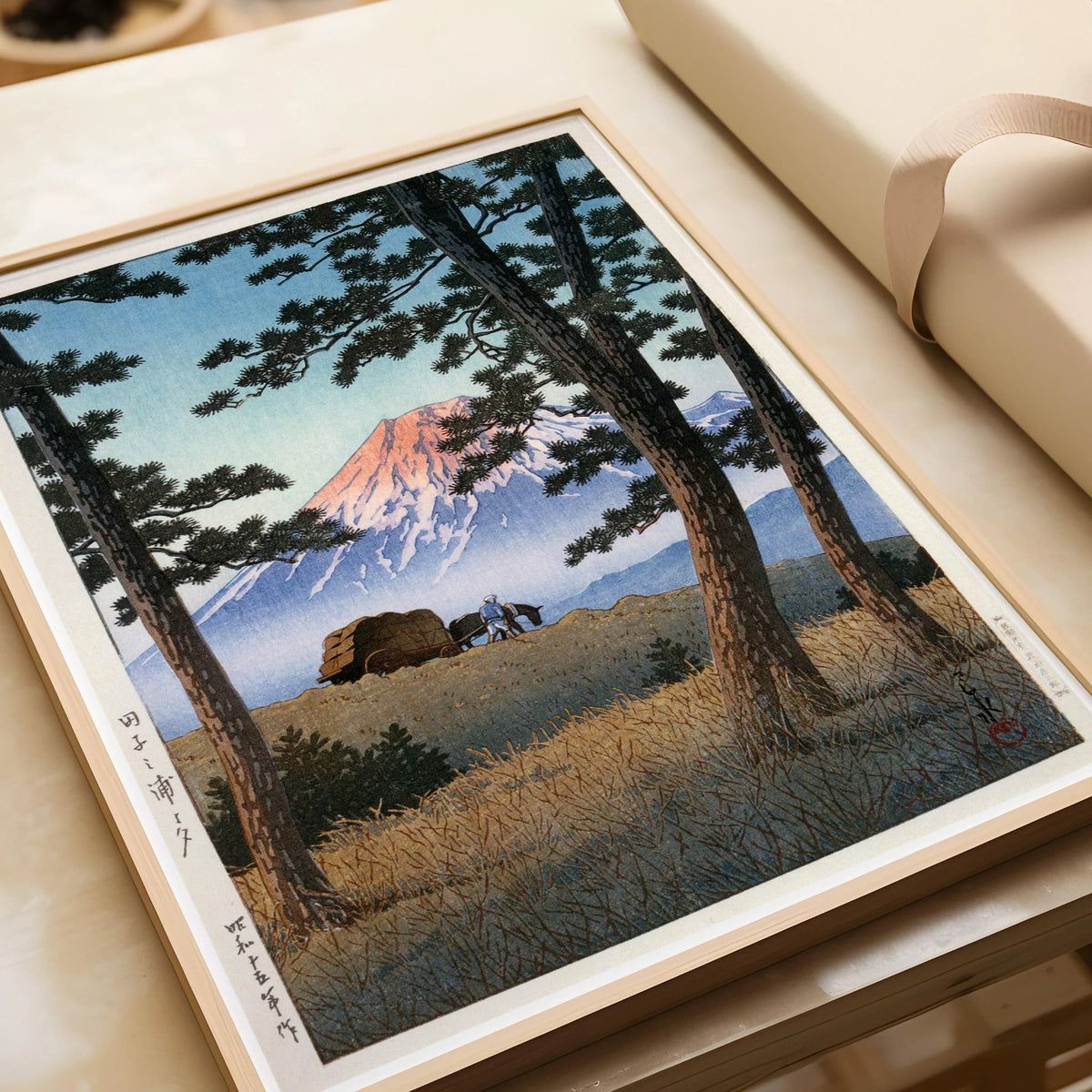 Kawase Hasui Fuji Mountain Print: Vintage Japanese Woodblock Art