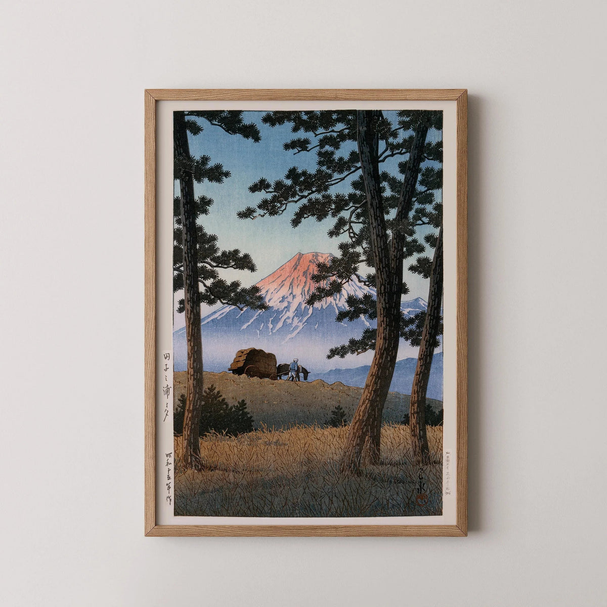 Kawase Hasui Fuji Mountain Print: Vintage Japanese Woodblock Art