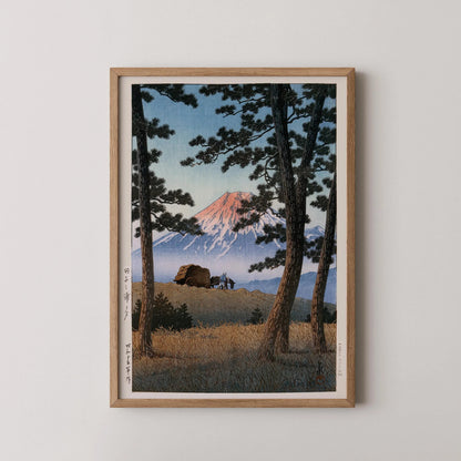 Kawase Hasui Fuji Mountain Print: Vintage Japanese Woodblock Art