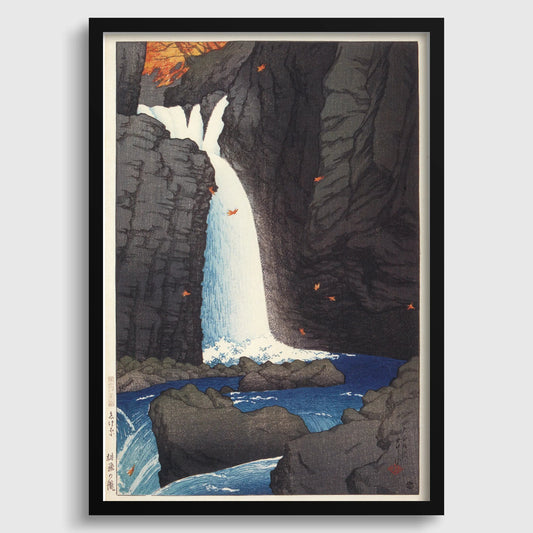 Kawase Hasui - Shihohara Falls Giclee Print: Vintage Japanese Woodcut Art