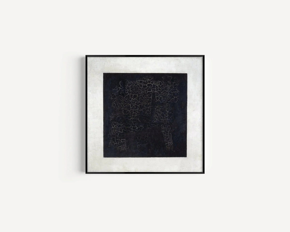 Malevich Black Square Art Print: Modern Abstract Giclee on Hahnemuhle Paper (1x1)