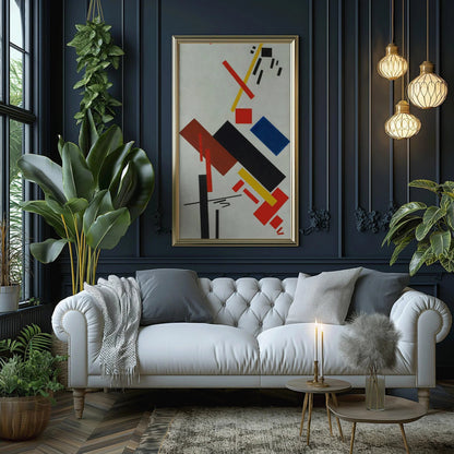 Kazimir Malevich Print: Mid-Century Modern Abstract Art Giclee