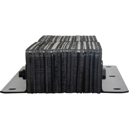 Laminated Dock Bumpers, Vertical, Rubber, 11" W x 4" D x 24" H