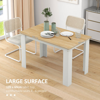 Spencer 47" Dining Table for 4-6 People-Oak