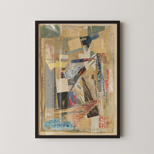 Kurt Schwitters Collage Art Print: Dadaist Constructivist Giclee Print