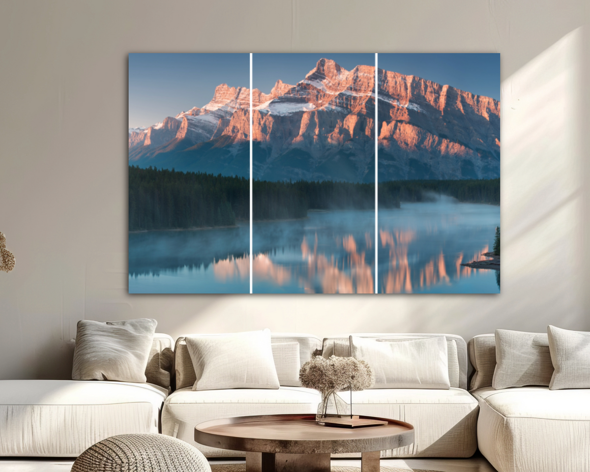 Tableaux sur toile en triptyque, 3 panneaux de 30x60 cm chacun