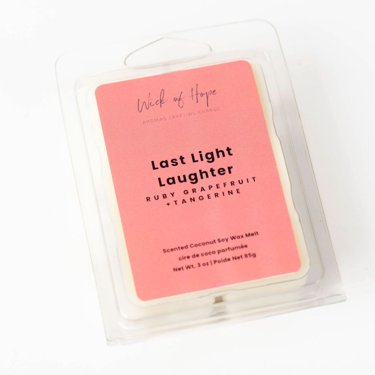 Last Light Laughter Wax Melt | Ruby Grapefruit + Tangerine