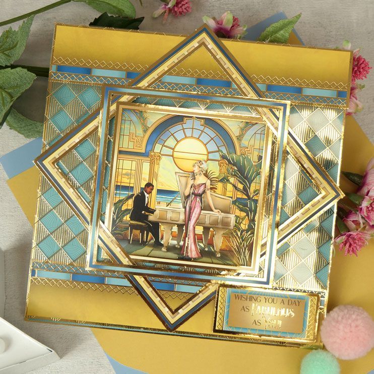 Feuille d'acétate de luxe Art Déco Paradise