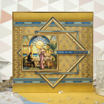 Feuille d'acétate de luxe Art Déco Paradise