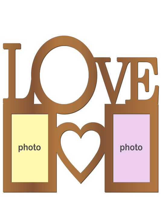 Toile photo de collage 16X20 Love