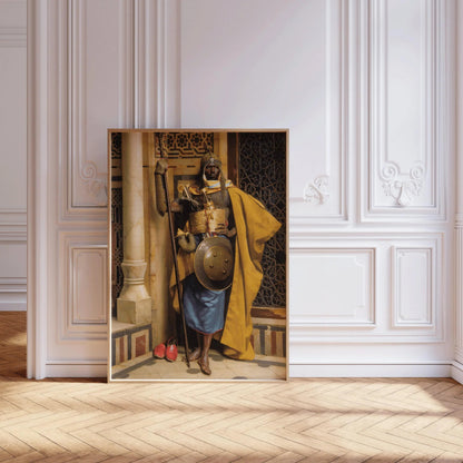 Ludwig Deutsch - The Moorish Guard | Orientalist Art (available handframed or unframed)