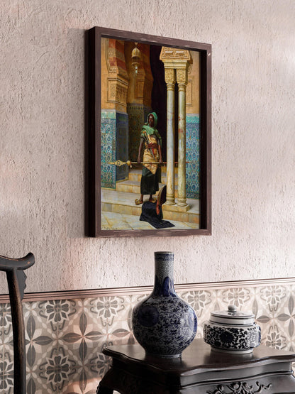 Ludwig Deutsch - The Nubian Guard | Orientalist Fine Art (available handframed or unframed)