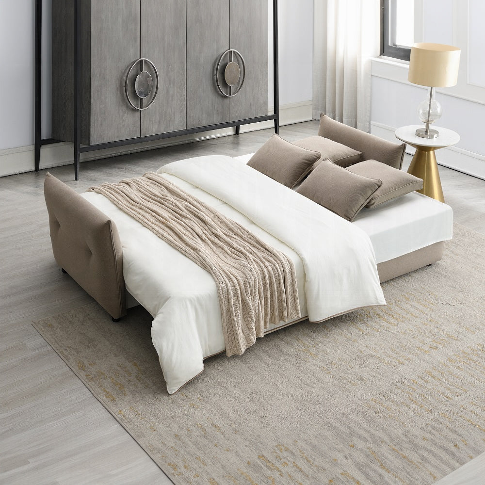 Canapé-lit convertible avec rangement Cais - Beige