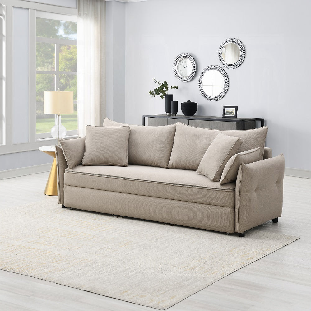 Canapé-lit convertible avec rangement Cais - Beige