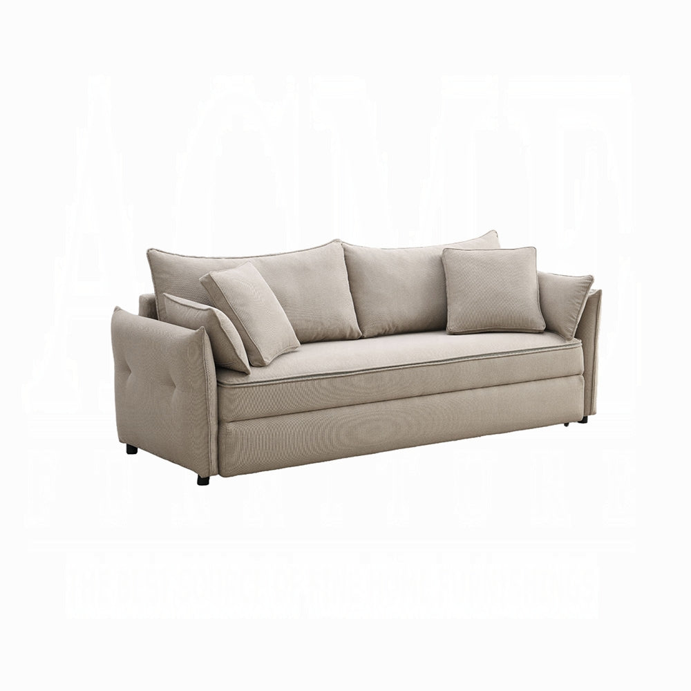 Canapé-lit convertible avec rangement Cais - Beige