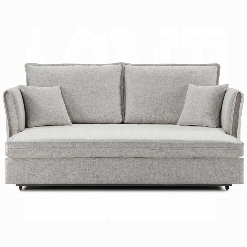 Canapé-lit avec rangement Oran (taille condo) – Gris