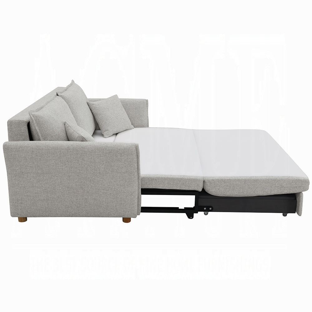 Canapé-lit avec rangement Oran (taille condo) – Gris