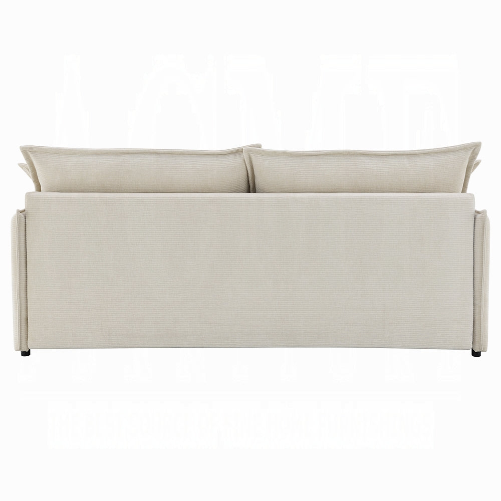 Canapé-lit Faro avec rangement - Beige