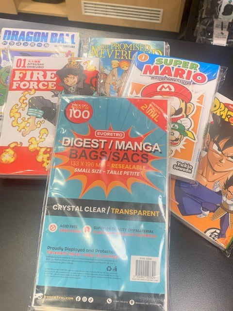 Resealable Bags for Digest, Manga comic