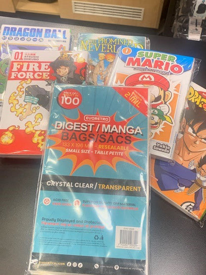 Resealable Bags for Digest, Manga comic