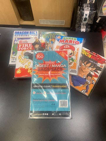 Resealable Bags for Digest, Manga comic