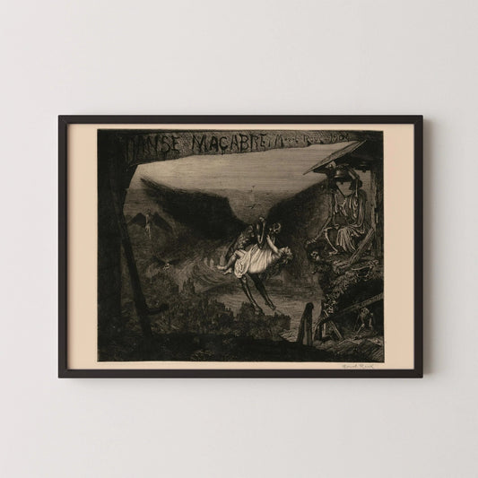 Danse Macabre Giclee Print: Terrifying Symbolist Art, Marcel Roux