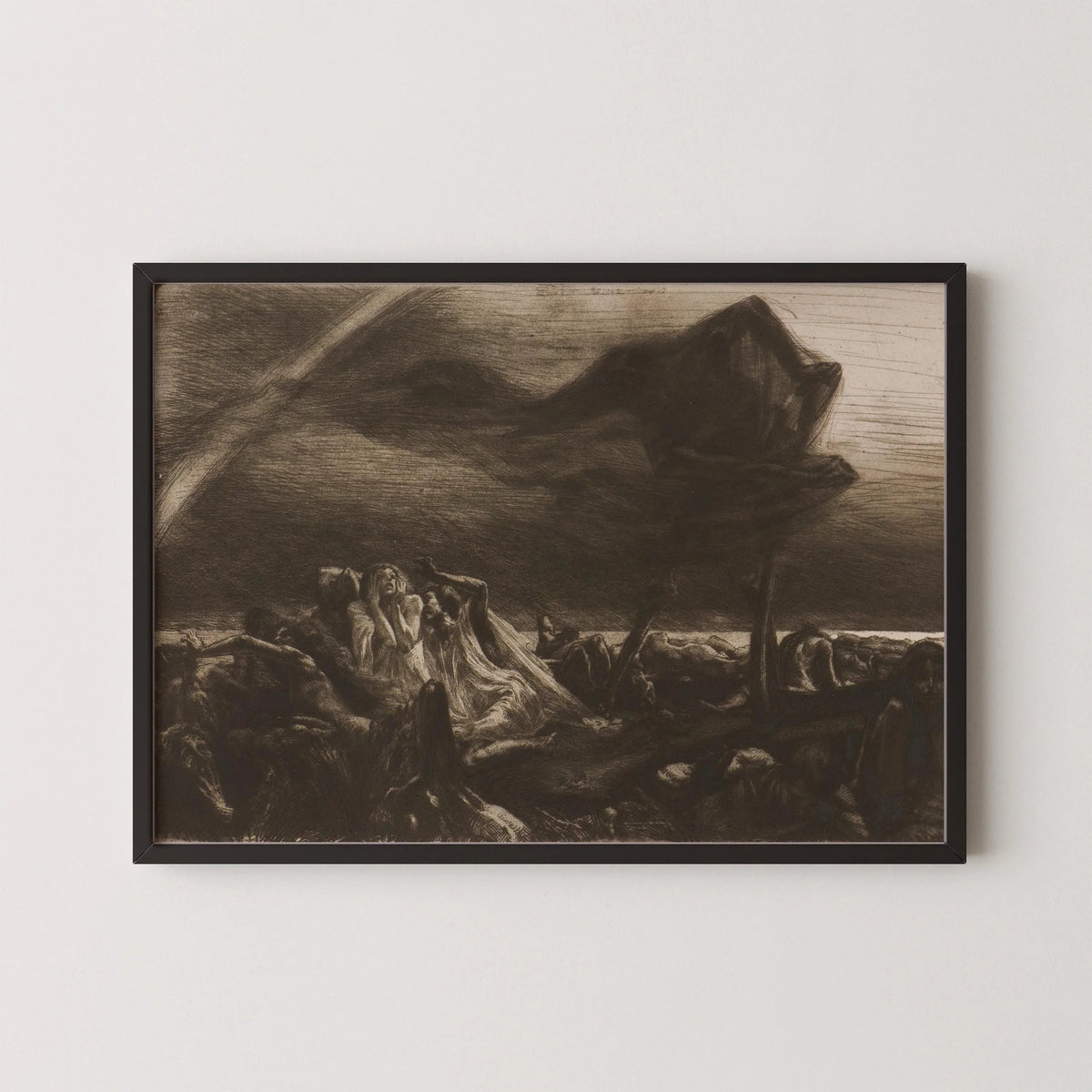 Marcel Roux Faucheuse Art Print: Symbolist Reaper Giclee