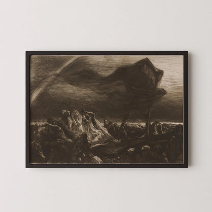 Marcel Roux Faucheuse Art Print: Symbolist Reaper Giclee