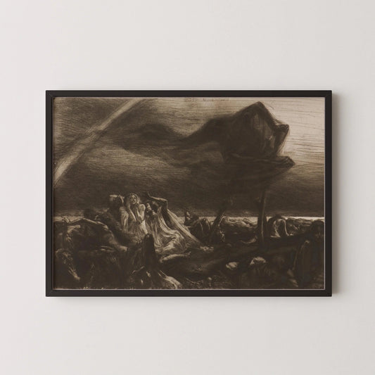 Marcel Roux Faucheuse Art Print: Symbolist Reaper Giclee