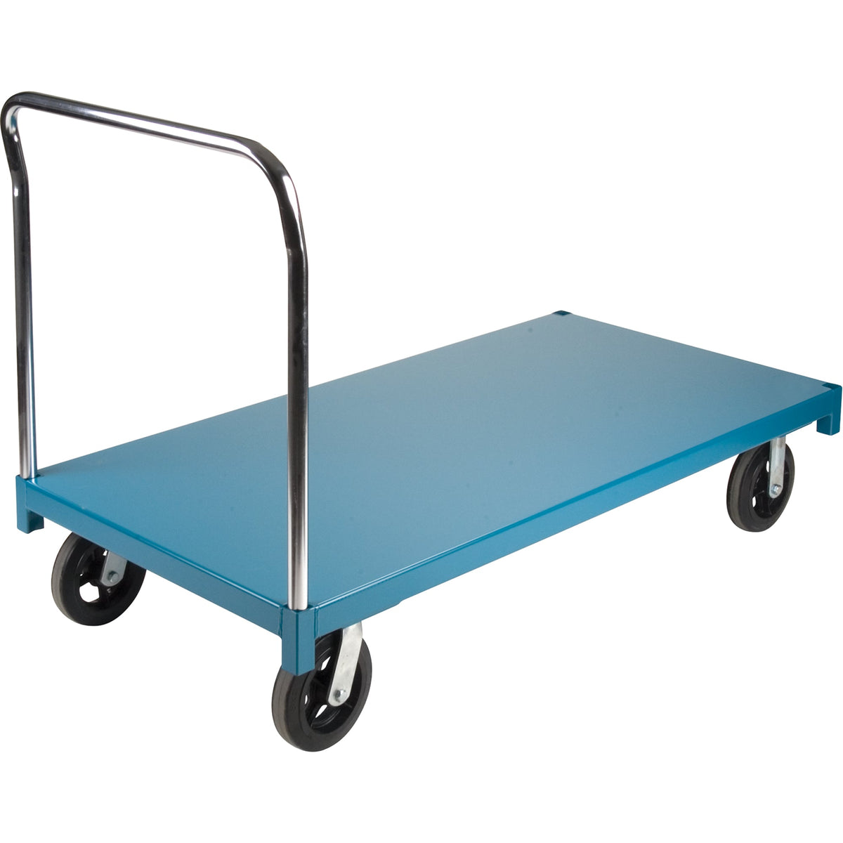 Chariot plateforme robuste, 152,4 cm L x 76,2 cm l, Capacité 907,2 kg, Roulettes en caoutchouc