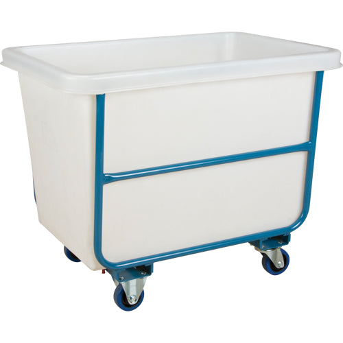 Camion-caisse mural conique, polyéthylène blanc, 37" L x 26" l x 31" H, 9 pi³ de volume, 1000 lb de capacité