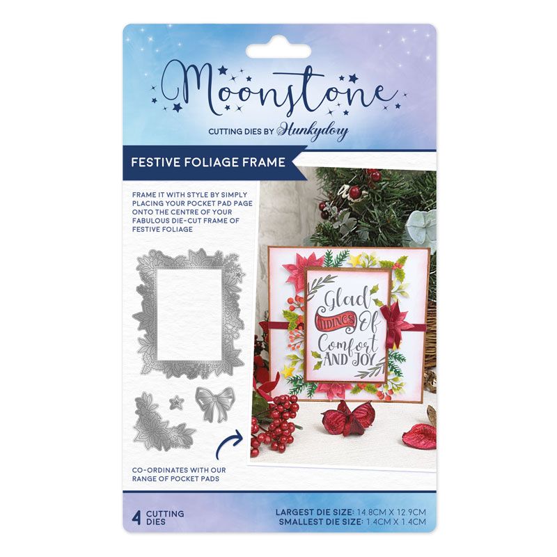 Matrices de coupe Moonstone - Cadre Feuillage festif