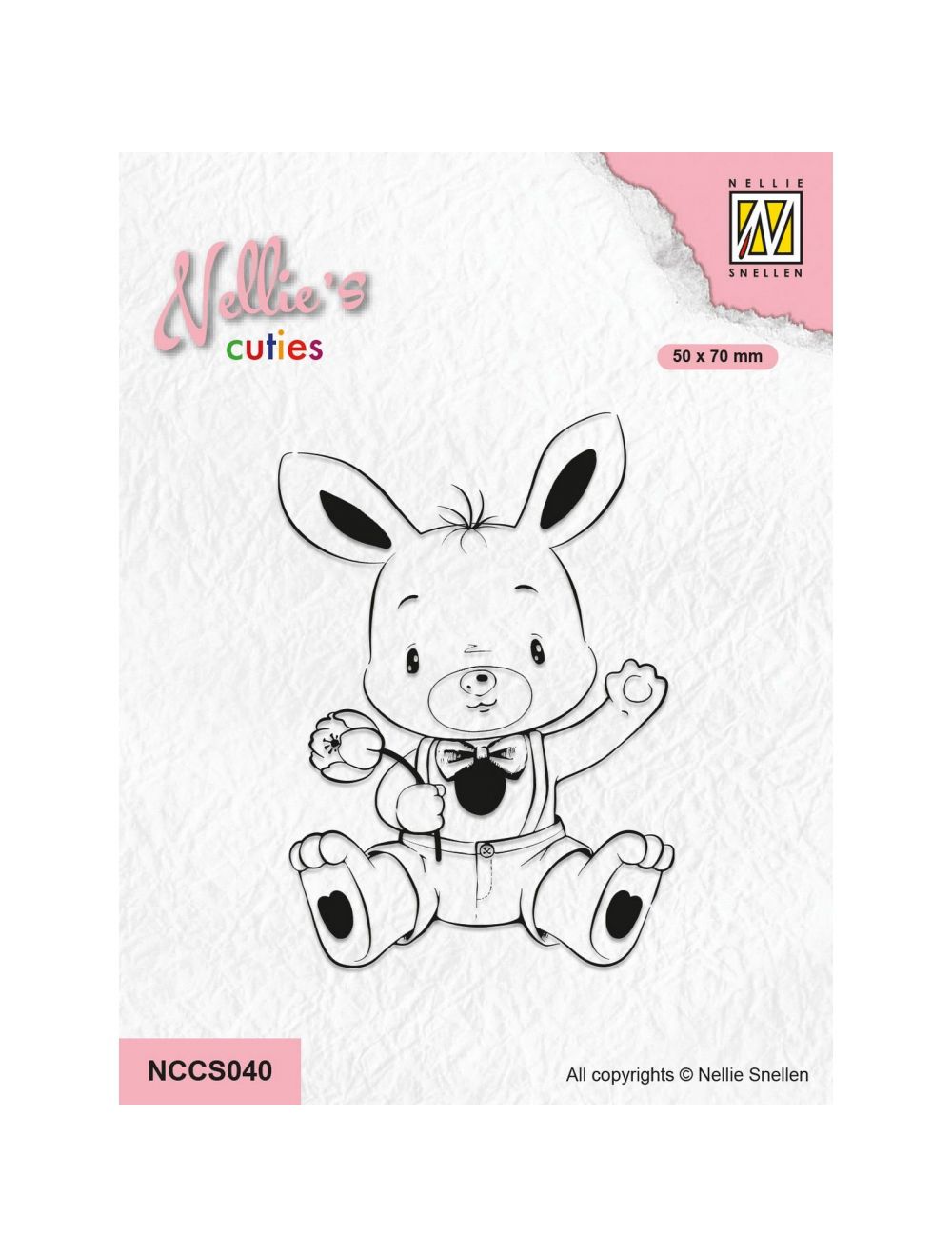 Nellie Snellen • Nellie's Cuties Tampon Transparent Lapin