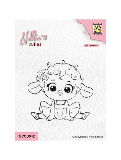 Nellie Snellen • Nellie's Cuties Tampon transparent Petit agneau