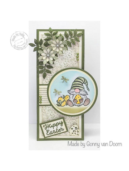 Tampon transparent Nellie's Cuties - Gnome de Pâques 50x70mm